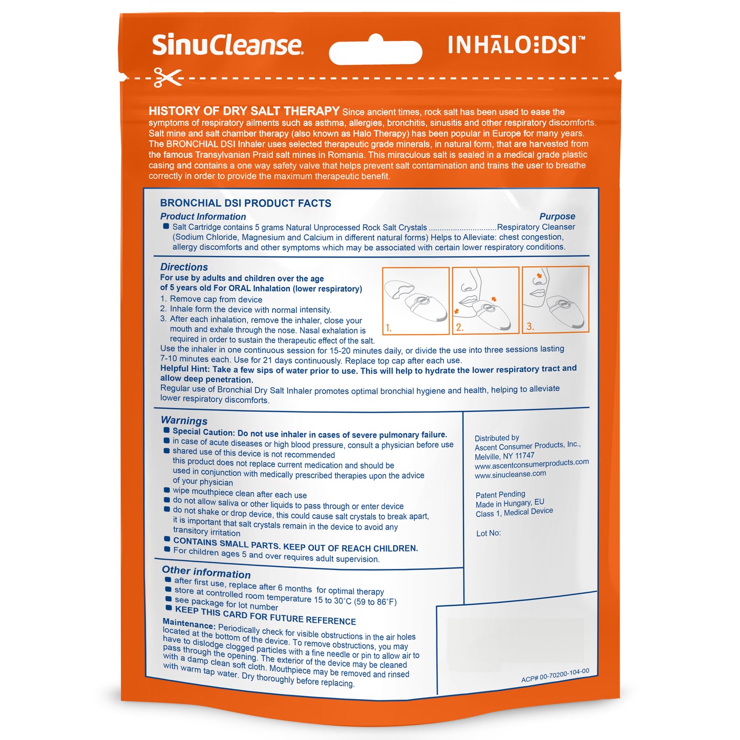 Dry Salt Bronchial Inhaler