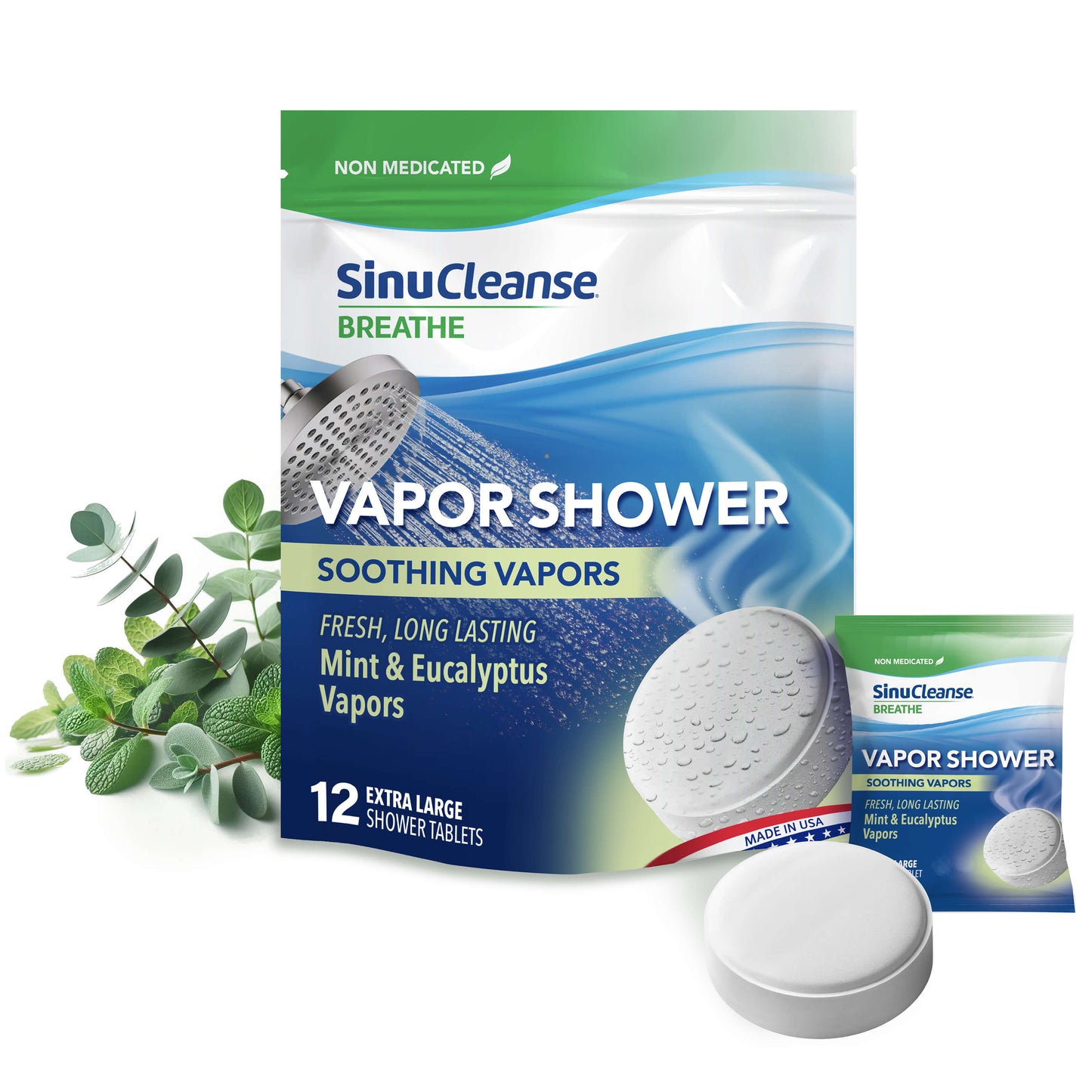 Vapor Shower Tablets Mint & Eucalyptus (12 Count)
