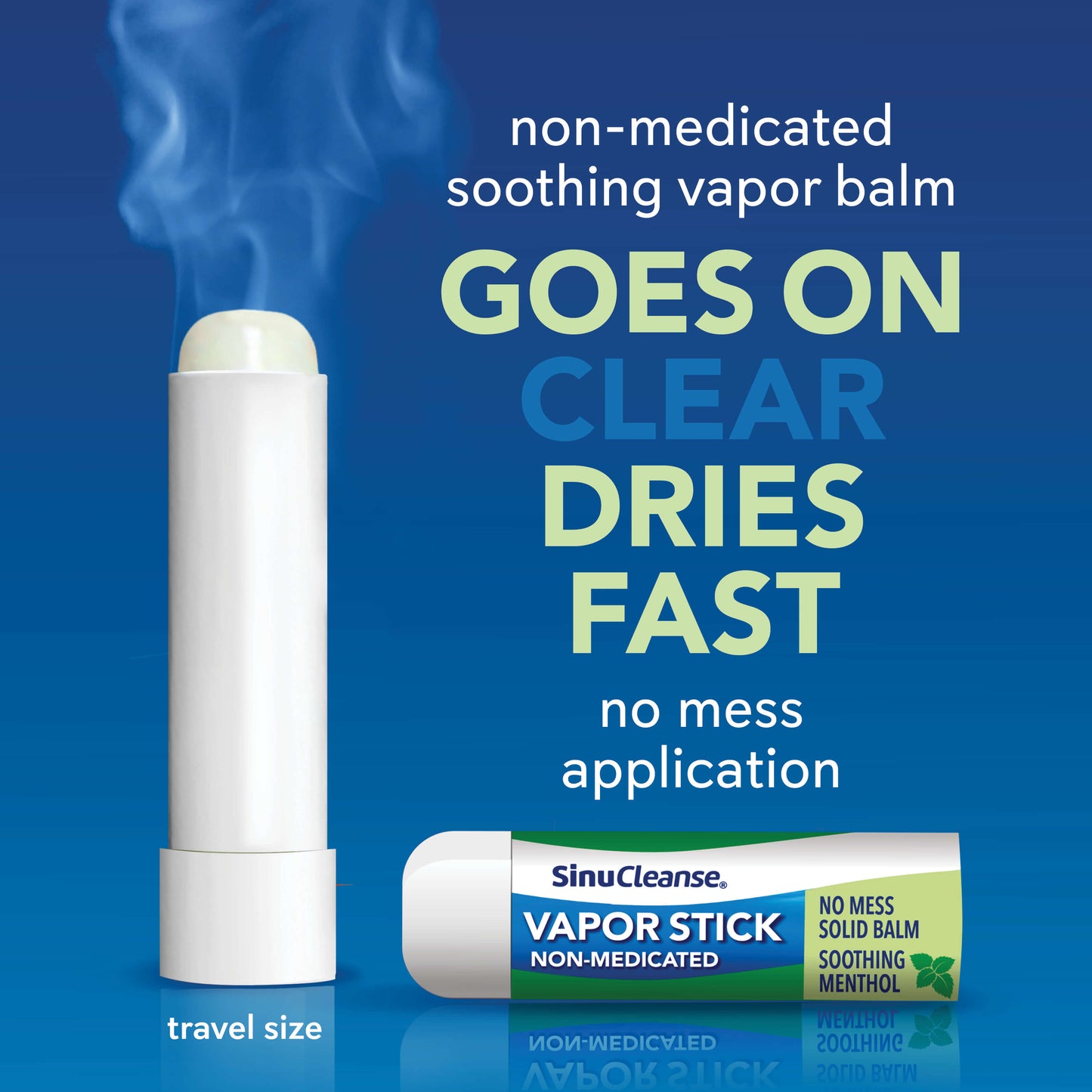 Vapor Stick, Solid Balm Travel Size 0.11 Oz (Twin Pack)