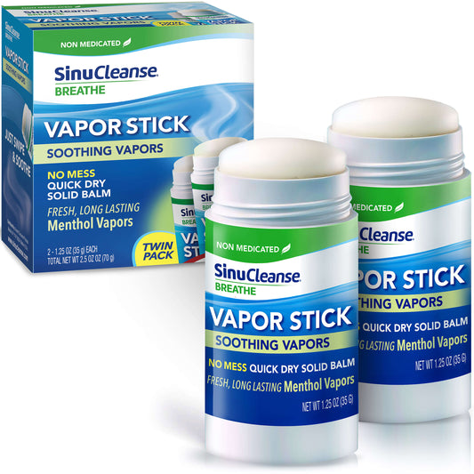Vapor Stick, Solid Balm Family Size 1.25 Oz (Twin Pack)