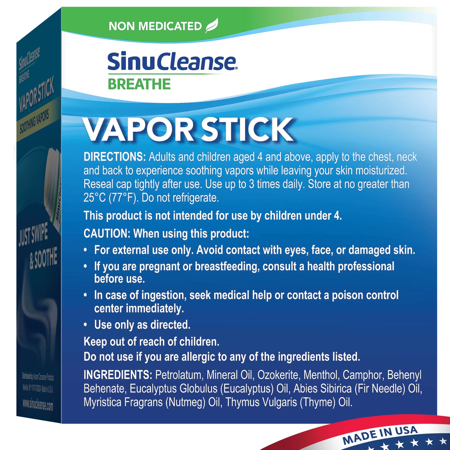 Vapor Stick, Solid Balm Family Size 1.25 Oz (Twin Pack)