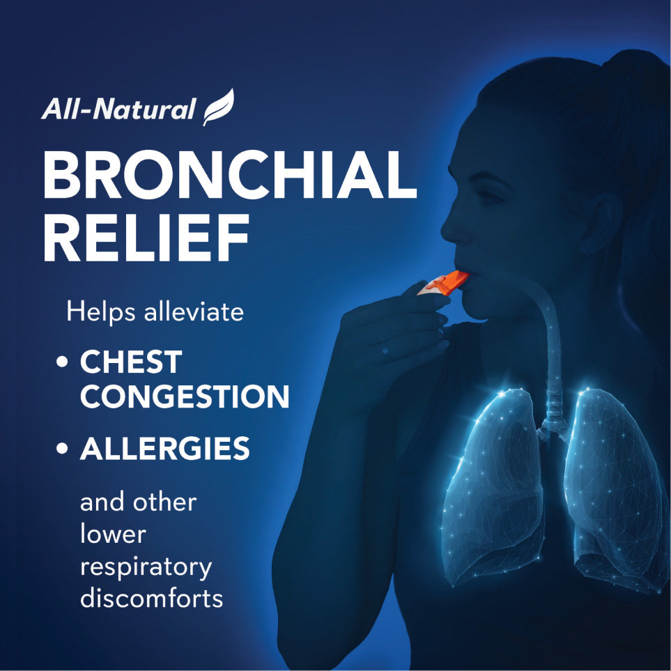 Bronchosal Inhaler SinuCleanse Dry Salt Bronchial Inhaler - Natural Respiratory Care Solution