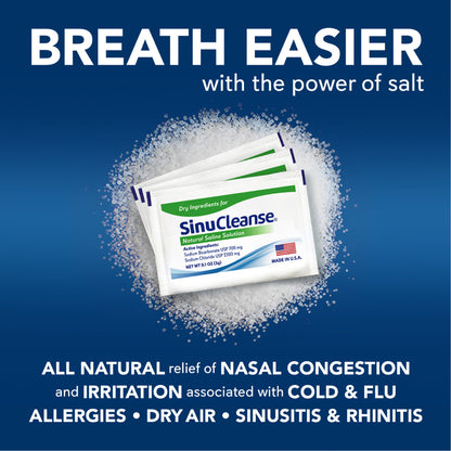 Premixed Saline Packets for Nasal Wash Systems
